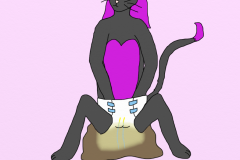 Kimi Sitting - Messy (Paws In)