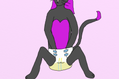 Kimi Sitting - Wet (Paws In)