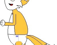 tails sideways by me